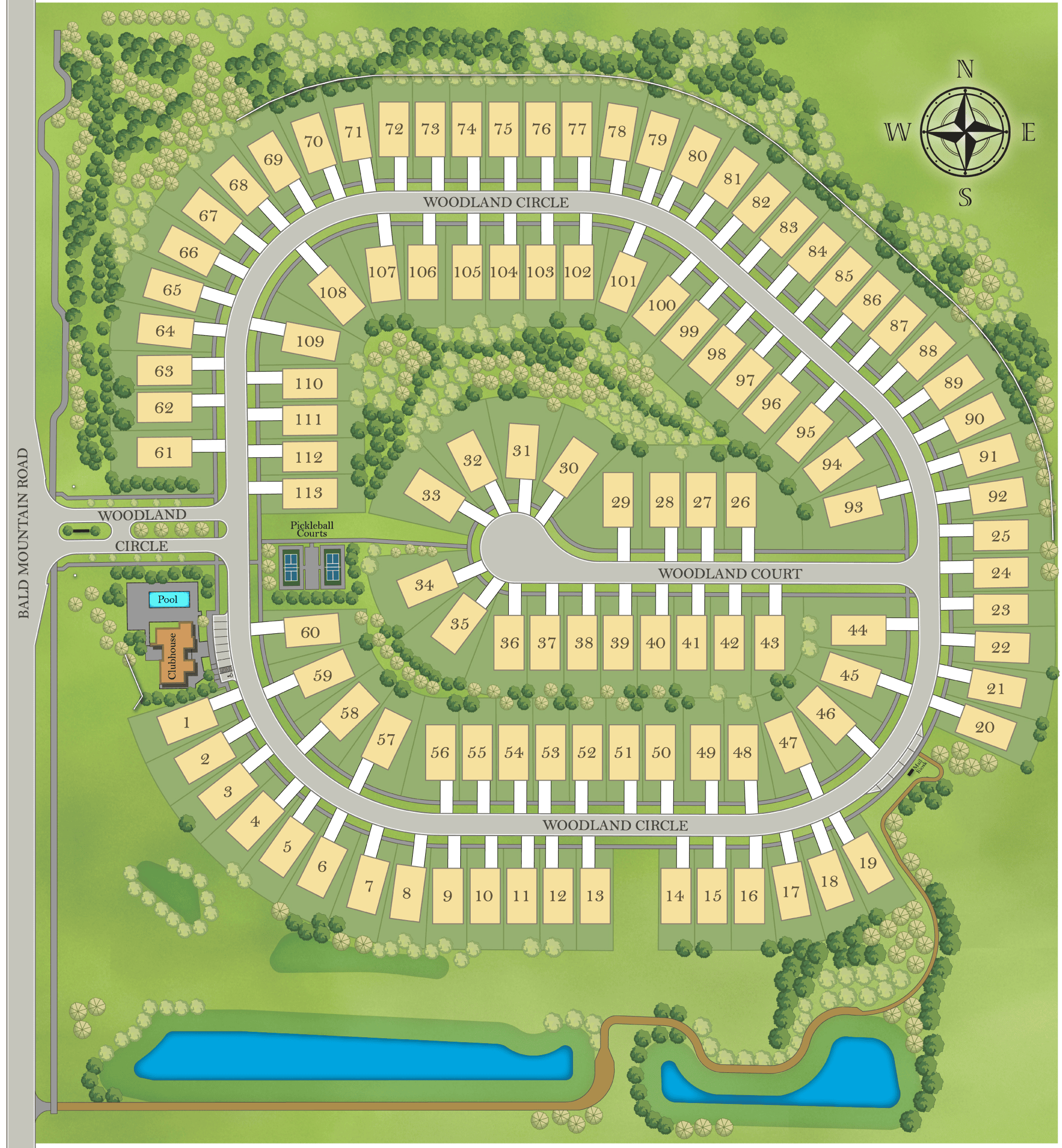 Woodland Villas Site Plan