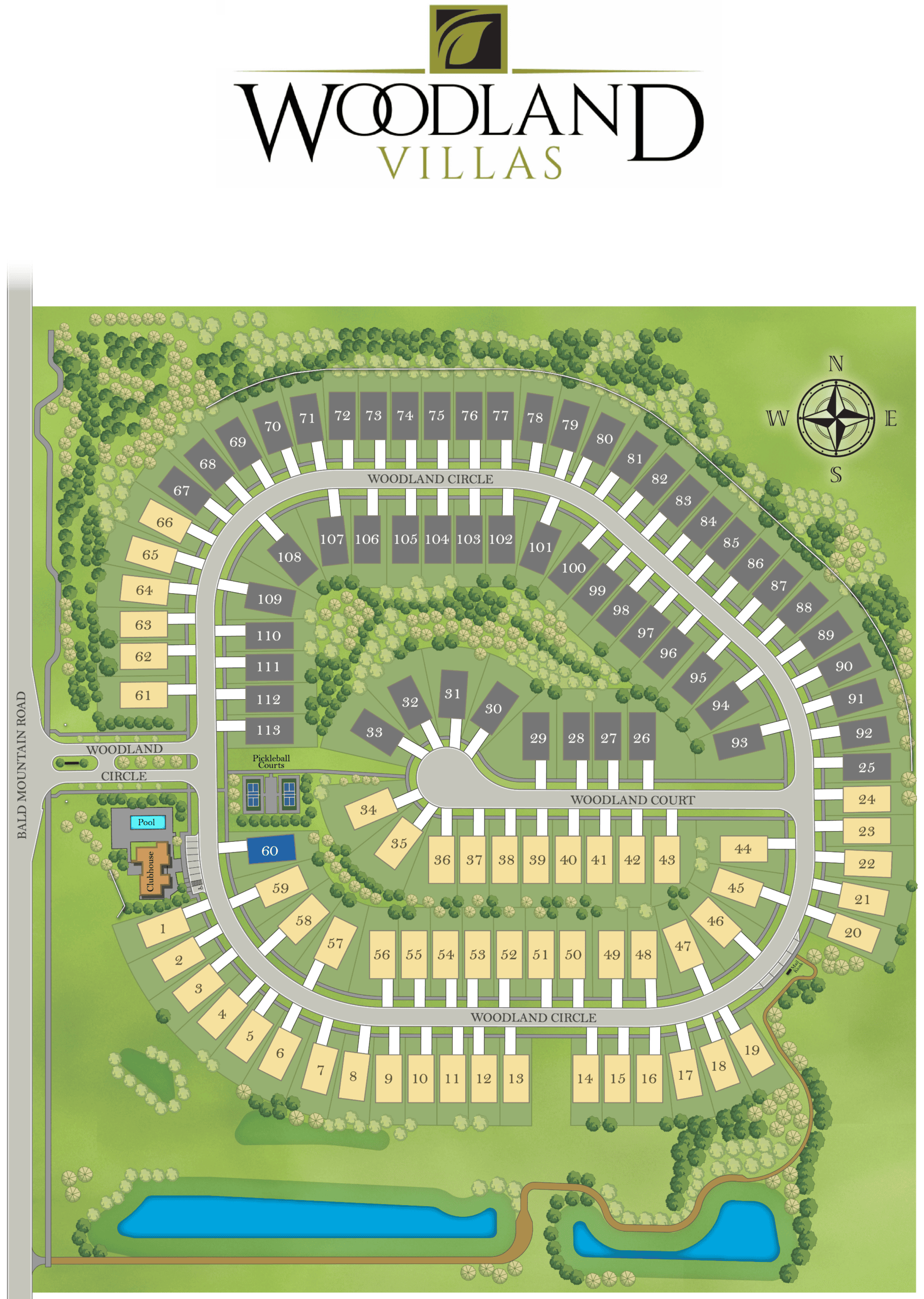 Woodland Villas Site Plan